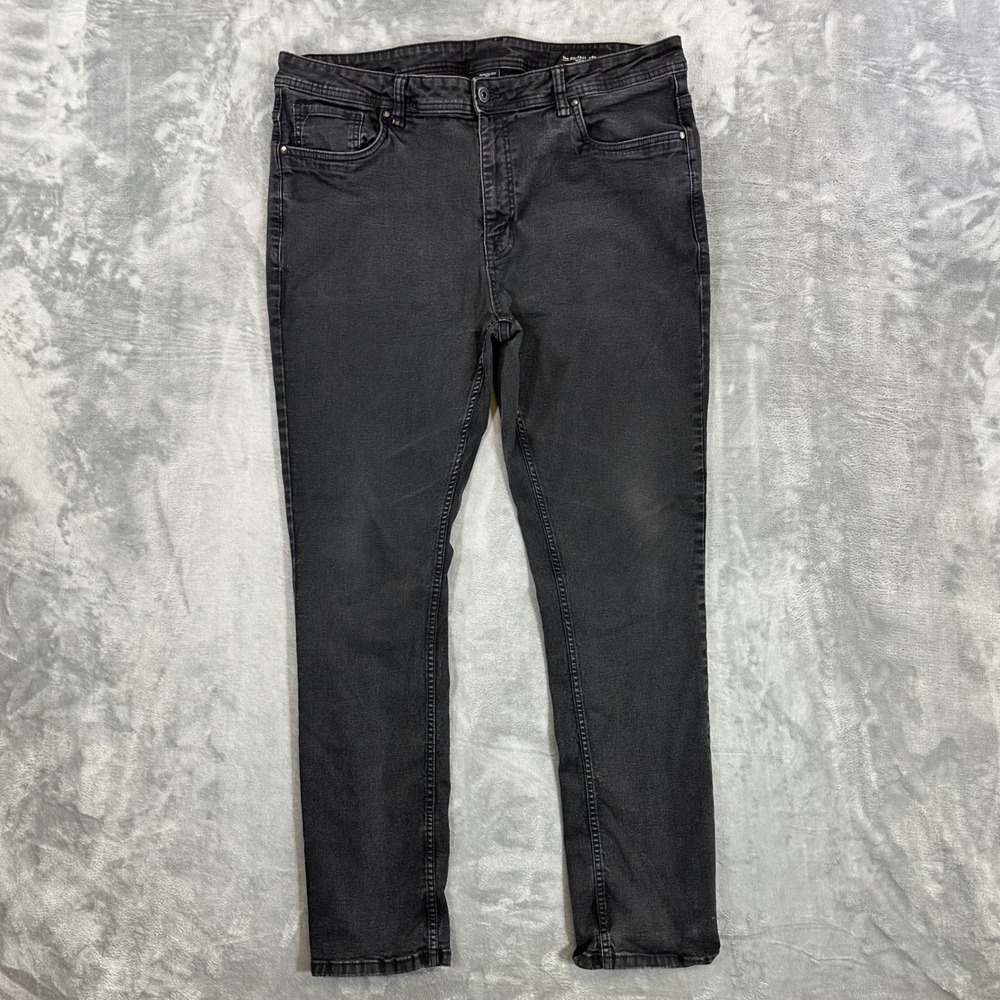 The Perfect Jean Slim Fit Jeans Mens Size 42x34 Charcoal Black Stretch